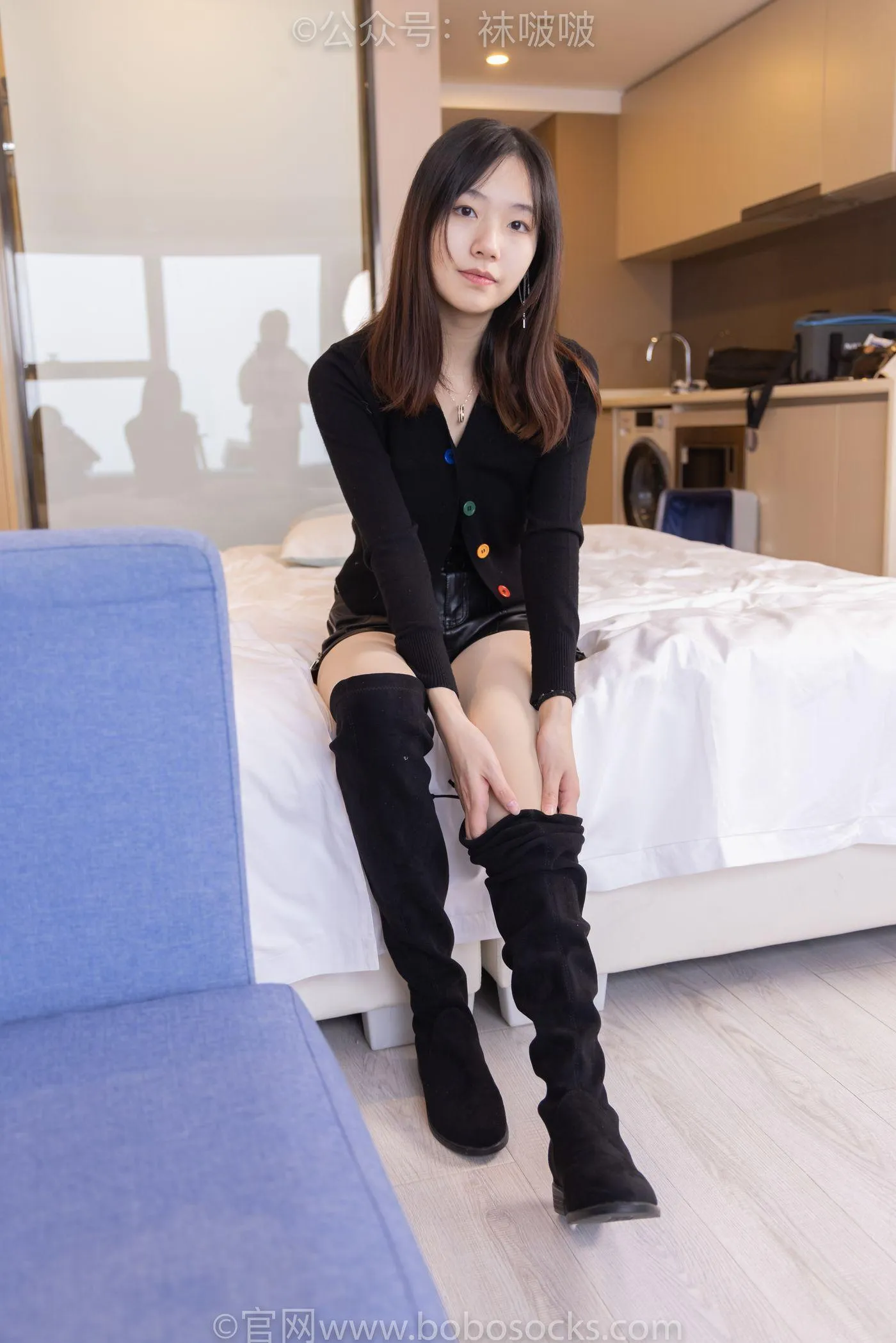 [BoBoSocks袜啵啵]NO.072 小甜豆-两双长靴、厚黑丝、厚肉丝 [144P]插图3